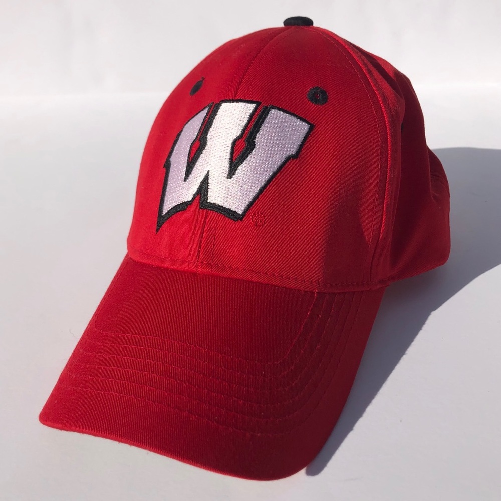 Wisconsin Badgers Baseball Hat Red Cap
